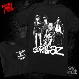 GORILLAZ BAND - T-SHIRT DOUBLE SIDED