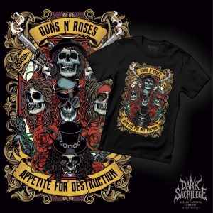 GUNS N ROSES APPETITE FOR DESTRUCTION - T-SHIRT