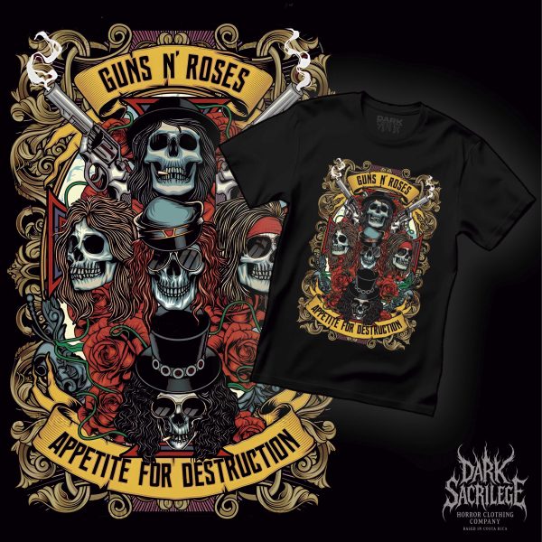 GUNS N ROSES APPETITE FOR DESTRUCTION - T-SHIRT