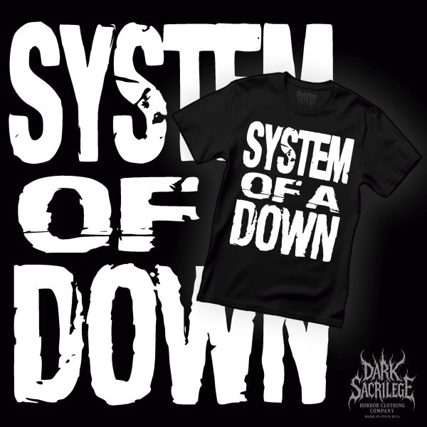 SYSTEM OF A DOWN FONT - T-SHIRT